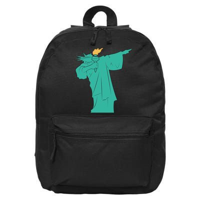 Dabbing Statue Of Liberty 16 in Basic Backpack