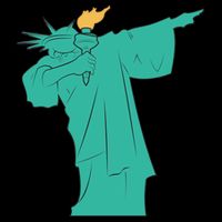 Dabbing Statue Of Liberty 16 in Basic Backpack