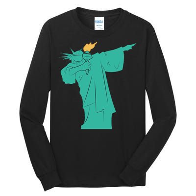 Dabbing Statue Of Liberty Tall Long Sleeve T-Shirt