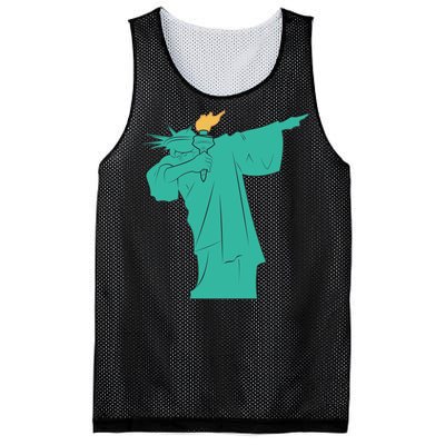 Dabbing Statue Of Liberty Mesh Reversible Basketball Jersey Tank