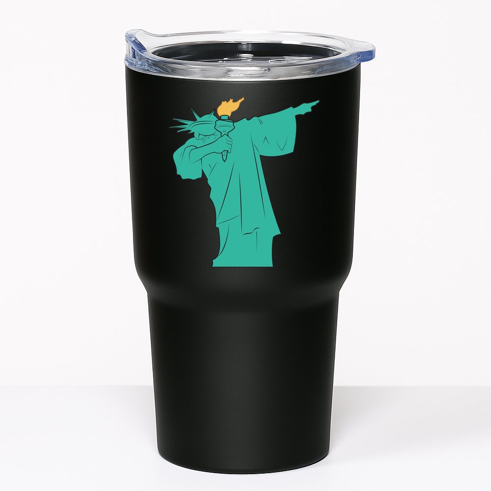 Dabbing Statue Of Liberty Tumbler