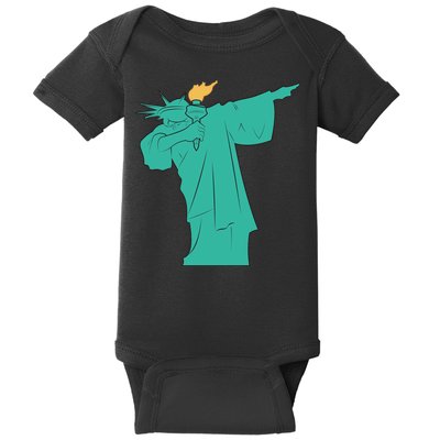 Dabbing Statue Of Liberty Baby Bodysuit