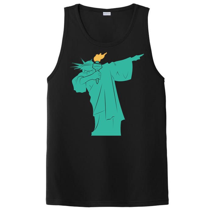 Dabbing Statue Of Liberty PosiCharge Competitor Tank