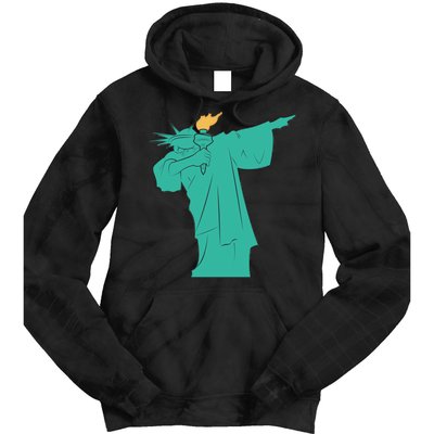 Dabbing Statue Of Liberty Tie Dye Hoodie