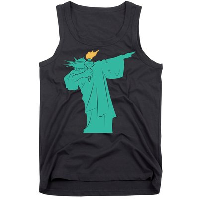 Dabbing Statue Of Liberty Tank Top