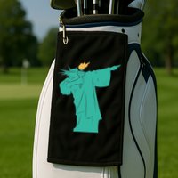 Dabbing Statue Of Liberty Golf Towel