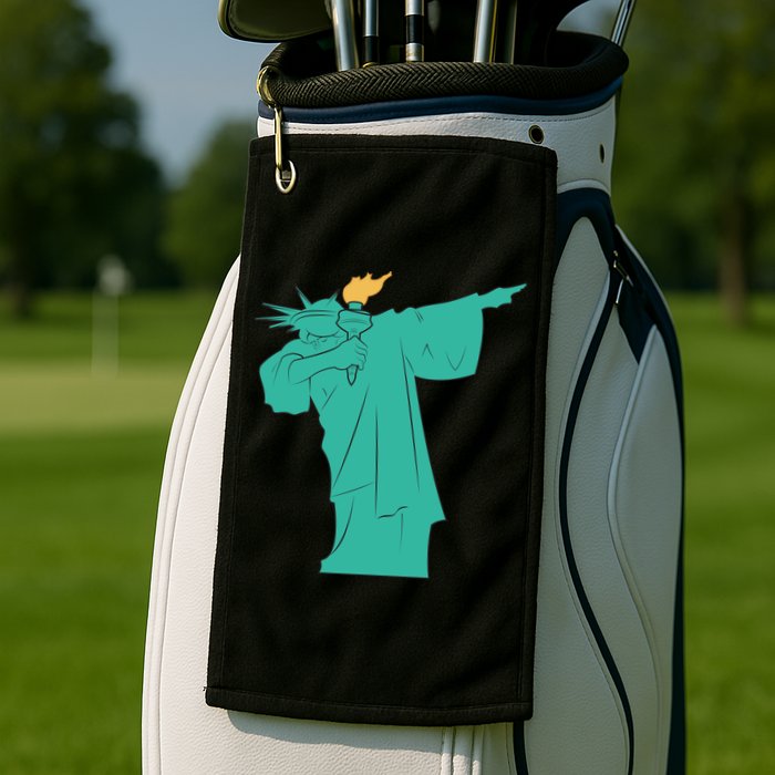 Dabbing Statue Of Liberty Golf Towel