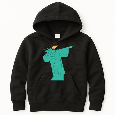 Dabbing Statue Of Liberty Kids Hoodie