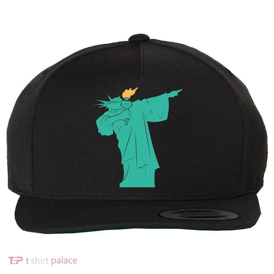 Dabbing Statue Of Liberty Wool Snapback Cap