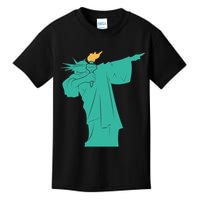Dabbing Statue Of Liberty Kids T-Shirt