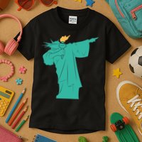 Dabbing Statue Of Liberty Kids T-Shirt