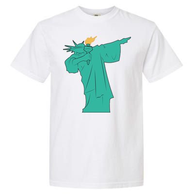 Dabbing Statue Of Liberty Garment-Dyed Heavyweight T-Shirt