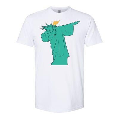 Dabbing Statue Of Liberty Softstyle CVC T-Shirt