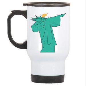 Dabbing Statue Of Liberty Stainless Steel Travel Mug