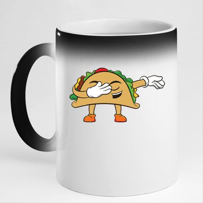 Dabbing Taco 11oz Black Color Changing Mug