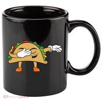 Dabbing Taco 11oz C Handle Ceramic Mug