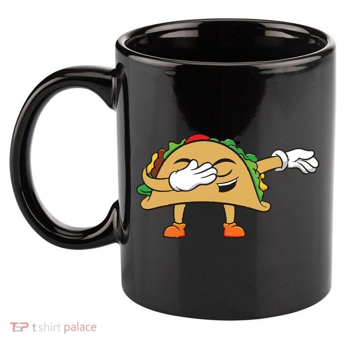 Dabbing Taco 11oz C Handle Ceramic Mug