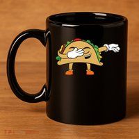 Dabbing Taco 11oz C Handle Ceramic Mug