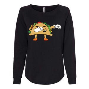 Dabbing Taco Womens California Wash Sweatshirt