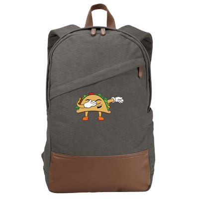 Dabbing Taco Cotton Canvas Backpack