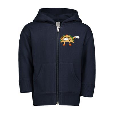 Dabbing Taco Toddler Zip Fleece Hoodie