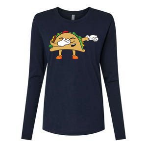 Dabbing Taco Womens Cotton Relaxed Long Sleeve T-Shirt