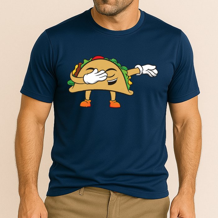 Dabbing Taco Cooling Performance Crew T-Shirt