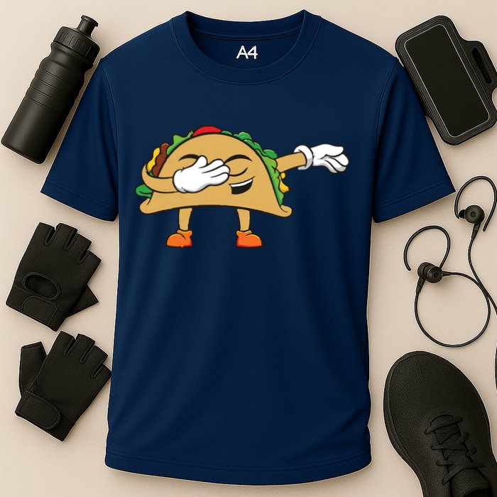 Dabbing Taco Cooling Performance Crew T-Shirt
