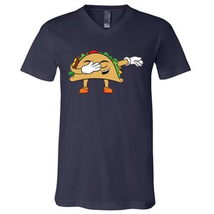 Dabbing Taco V-Neck T-Shirt