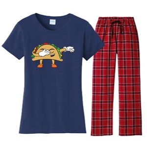 Dabbing Taco Women's Flannel Pajama Set