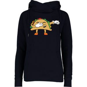 Dabbing Taco Womens Funnel Neck Pullover Hood