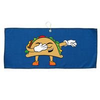 Dabbing Taco Large Microfiber Waffle Golf Towel