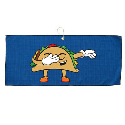 Dabbing Taco Large Microfiber Waffle Golf Towel