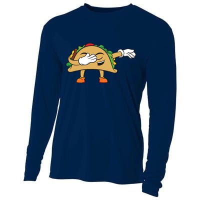 Dabbing Taco Cooling Performance Long Sleeve Crew