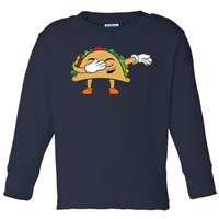 Dabbing Taco Toddler Long Sleeve Shirt