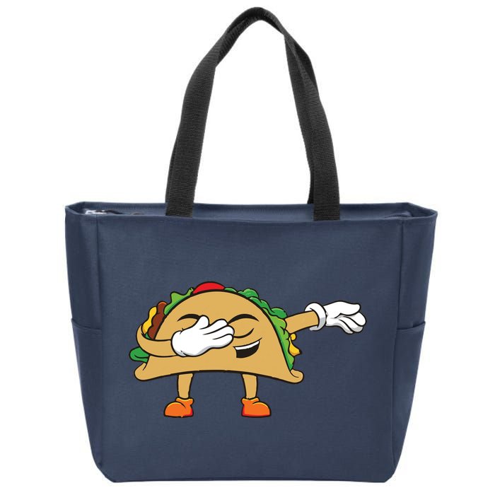 Dabbing Taco Zip Tote Bag