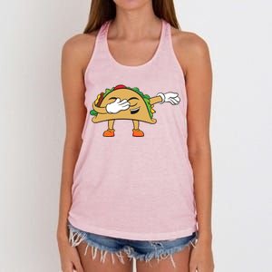 Dabbing Taco Women's Knotted Racerback Tank