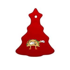 Dabbing Taco Ceramic Tree Ornament