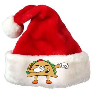 Dabbing Taco Premium Christmas Santa Hat