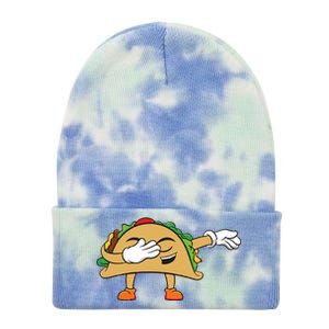 Dabbing Taco Tie Dye 12in Knit Beanie