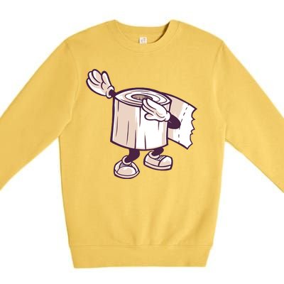 Dabbing Toilet Paper Premium Crewneck Sweatshirt