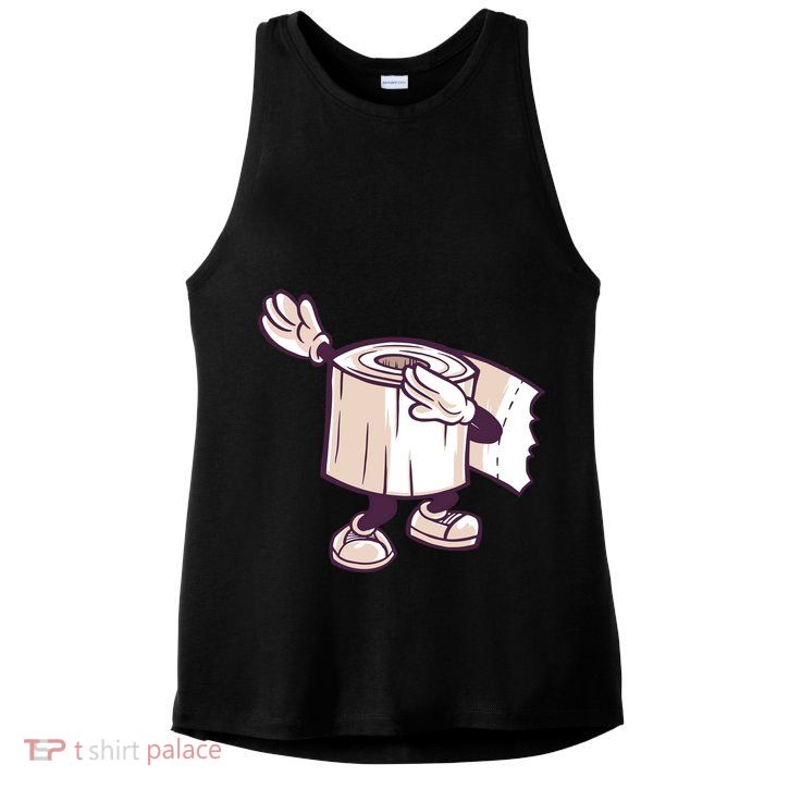 Dabbing Toilet Paper Ladies PosiCharge Tri-Blend Wicking Tank