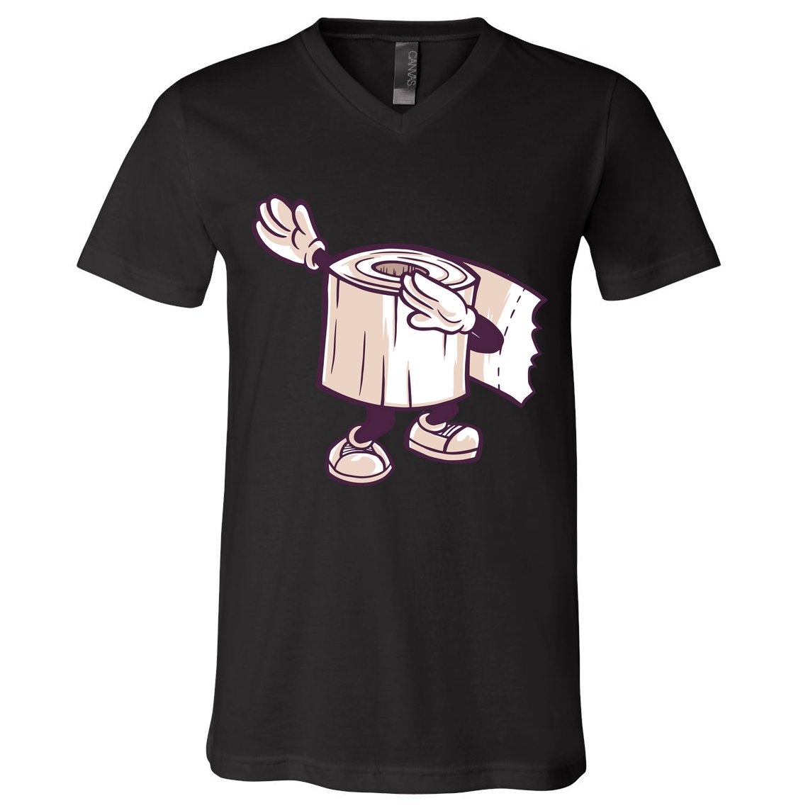 Dabbing Toilet Paper V-Neck T-Shirt