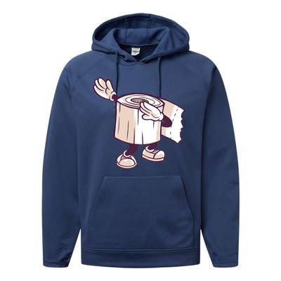 Dabbing Toilet Paper Performance Fleece Hoodie