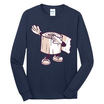 Dabbing Toilet Paper Tall Long Sleeve T-Shirt