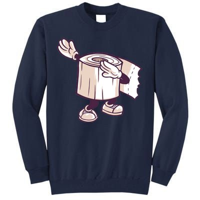 Dabbing Toilet Paper Tall Sweatshirt