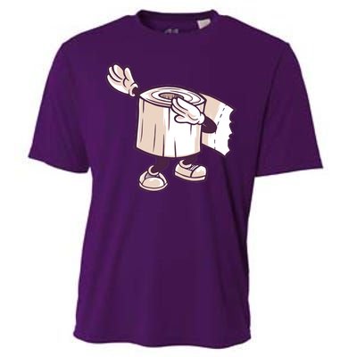 Dabbing Toilet Paper Cooling Performance Crew T-Shirt