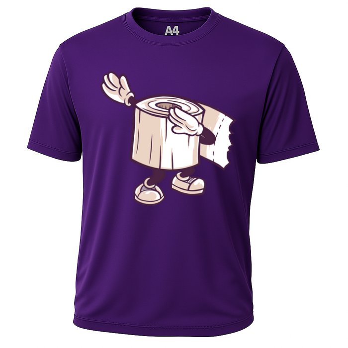Dabbing Toilet Paper Cooling Performance Crew T-Shirt