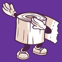 Dabbing Toilet Paper Cooling Performance Crew T-Shirt
