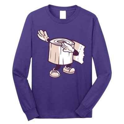 Dabbing Toilet Paper Long Sleeve Shirt